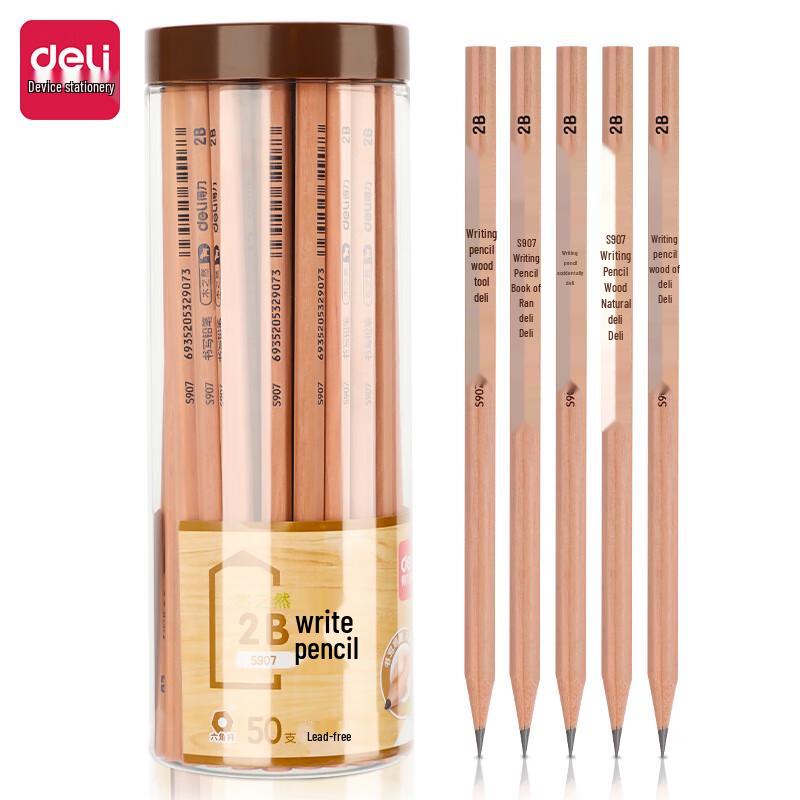 Deli S907 2B Hexagonal Wooden Pencil
