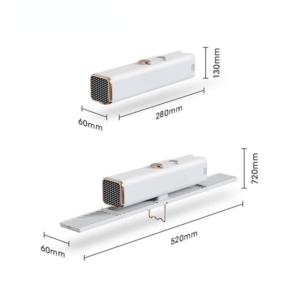 400W Household Quick-heating Dryer Folding Portable Clothes Hanger Shoe Dryer Clothes Sterilization Dryer 520x60x732mm