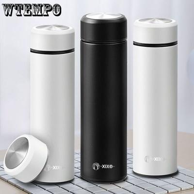 Tragbarer Wasserbecher Thermobecher 500ml Vakuumflaschen Tragbarer Edelstahl Thermobecher Wasserflasche Reise Teetasse Büro Thermobecher