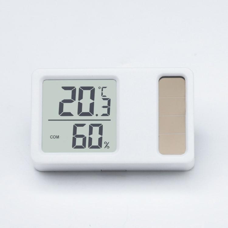 Solar Powered Small Size Hygrometer Thermometers Desktop Digital Temperature Humidity Measurement Meter Gauge for Home
