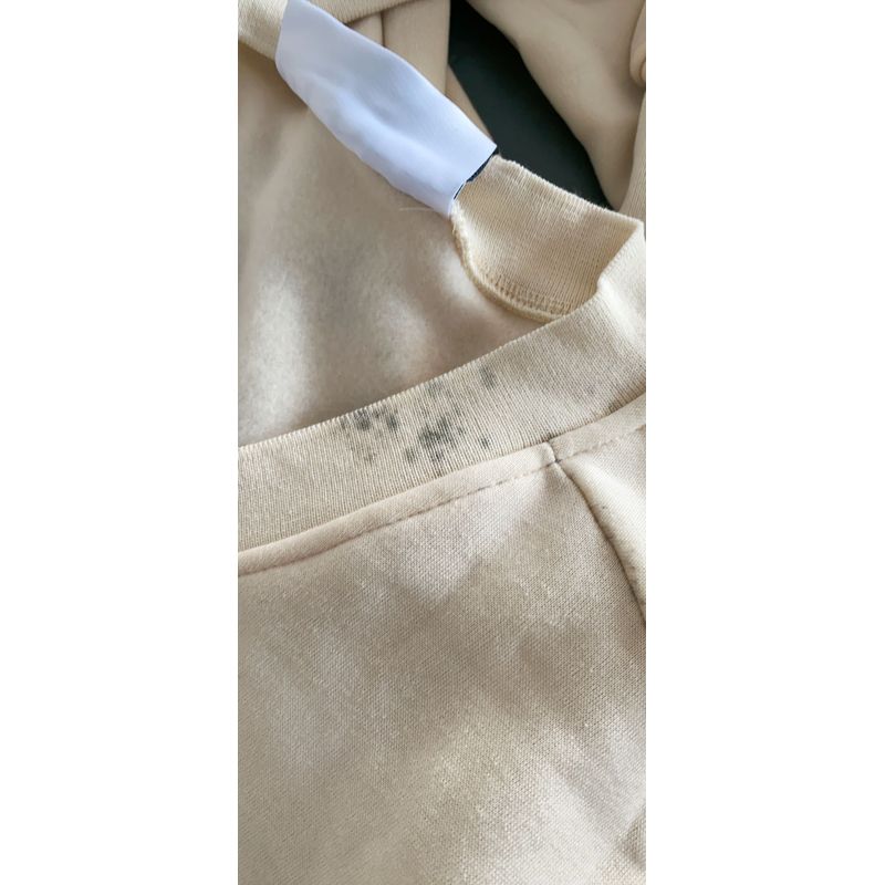 

2 Wall 1-8 Spring and Autumn New Women V-neck Pullover Cartoon Print Fleece-lined Long sleeve Age-Reducing Loose All-Match Hoodie Z25-4 Beige (dirty) L