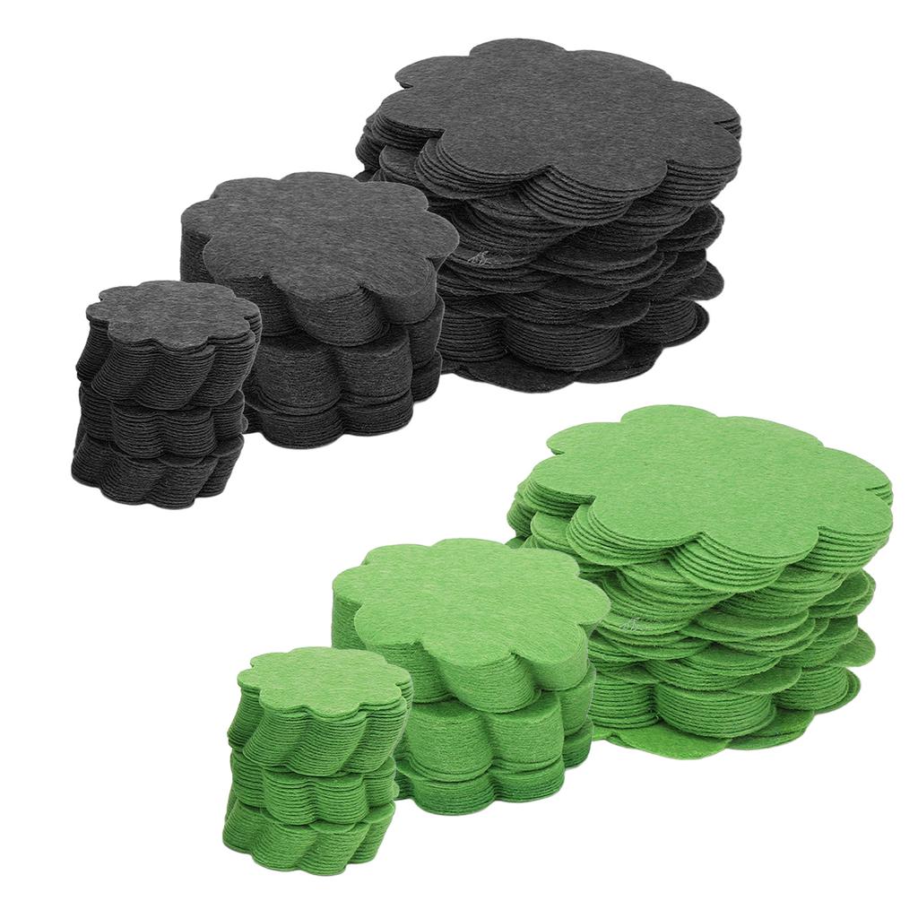 150PCS Plant Pot Hole Pads Flower Shape Bonsai Pot Bottom Drainage Gasket Breathable Water Permeable
