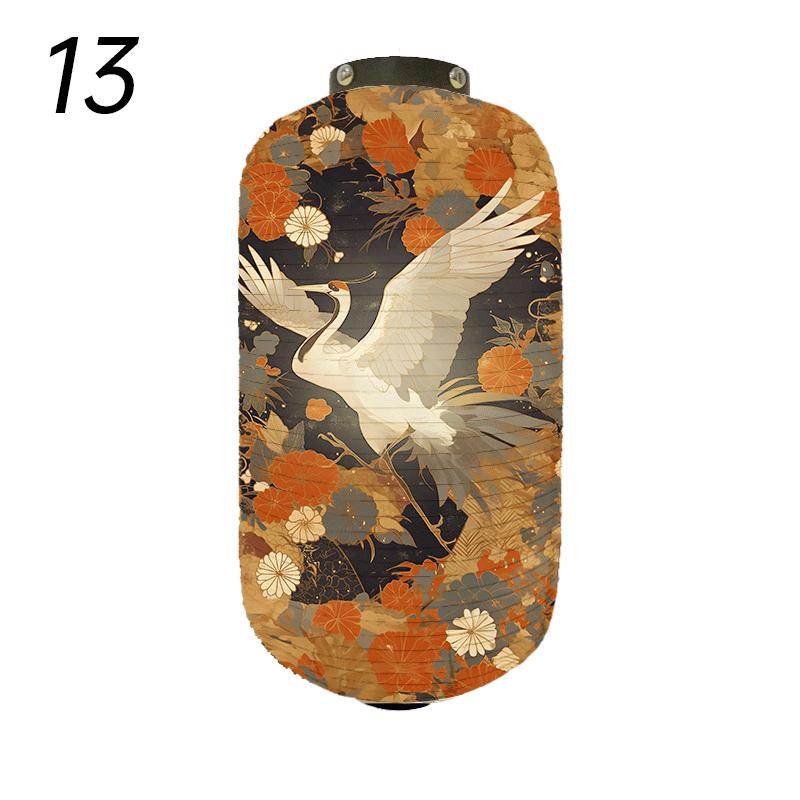 Japanese Style Traditional Cloth Lantern Crane Izakaya Sushi Restaurant Decor Signboard Party Festival Outdoor Decor Lantern