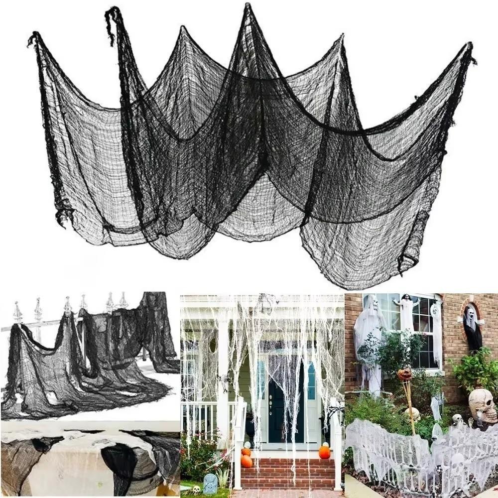 Scary Blood Gauze Cloth 76x183cm Creepy Gauze Cloth Scene Prop Halloween Gauze Haunted House Decor