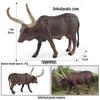 Realistic Farm Animal Model Set: Dairy Cow, Simmental Bull, Yellow Cattle, Fighting Bull, Water Buffalo, Yak