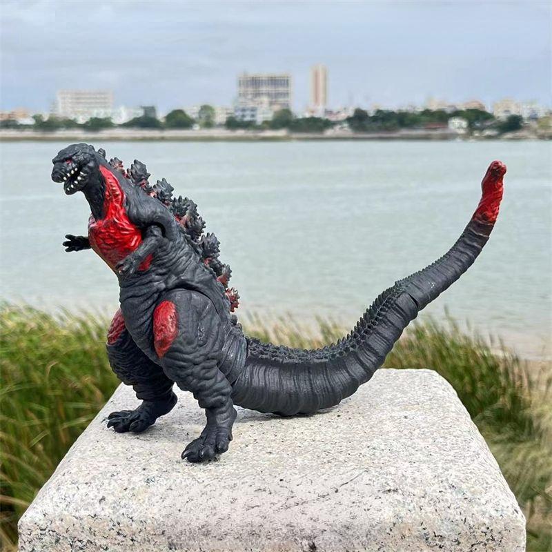 24cm Godzilla King of Monsters Runaway Mechanical Red lotus Planet Godzilla Action Figure Collection Model Toy Kid Birthday Gift
