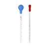 Dikke Glazen Druppelaar Test Essentiële Oliën Overbrengen Rubberen Dop Schaal Pipet 1/2/3/5/10ml School Laboratorium Druppeltube