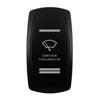 Laser Etched Rocker Cap Led Light Backthrough Custom for Car Boat Marine Narva 4x4 Carling Rocker Switch Replace COVER ONLY Pushbutton Switches 3