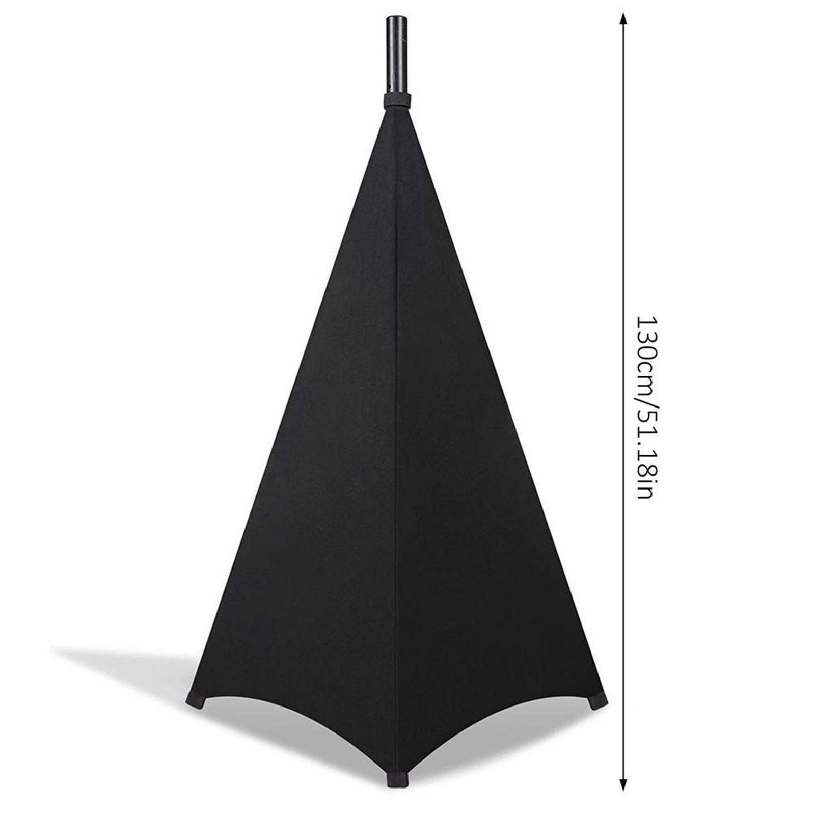 Universal DJ Light Speaker Stand Cover Double Sided/Triple Sided DJ Speaker Covers Tripod Stretch Covers for Banquets Weddings