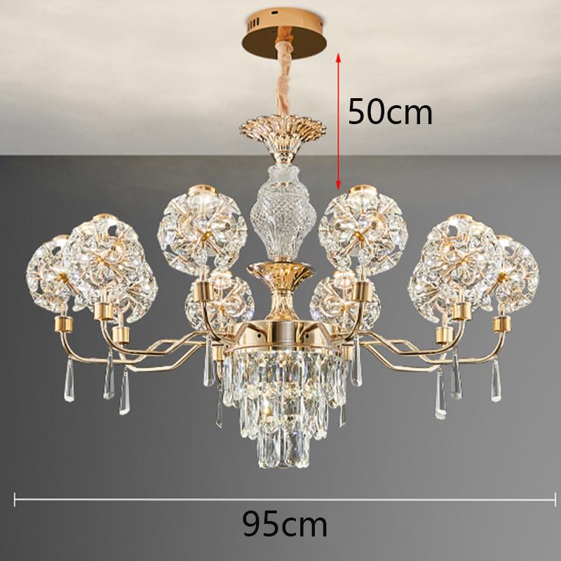 Home DecorationPendant Lights, Luxury Crystal Living Room Chandelier, Bedroom Pendant Lamp, Ceiling Light, Indoor Lighting