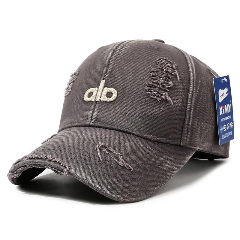 Vintage American-Style Distressed Denim Baseball Cap With Embroidered Letters, Adjustable, Short Brim, Unisex, Casual For Outdoo