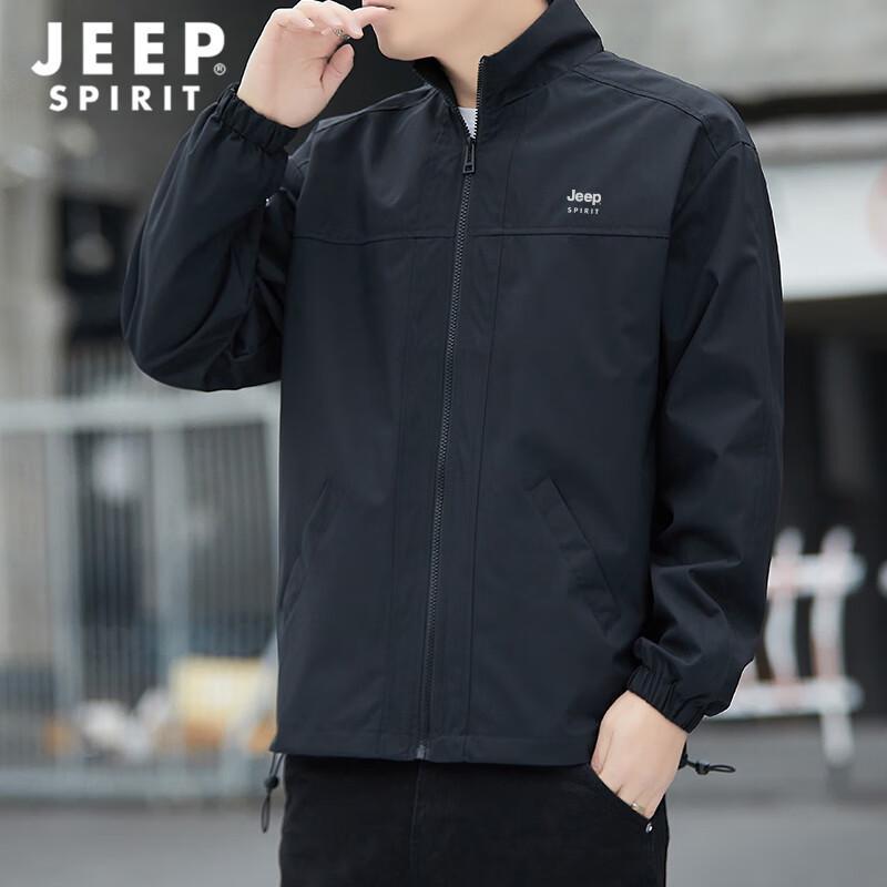 JEEP SPIRIT Men's Stand-Collar Casual Jacket