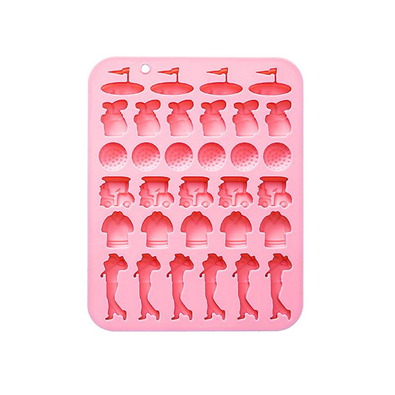 

Шоколадная форма для гольф-мячей, 32 ячейки, спортивная силиконовая форма для конфет, формы для гольф-сумок, футболок, гольфистов, форма для кубиков льда