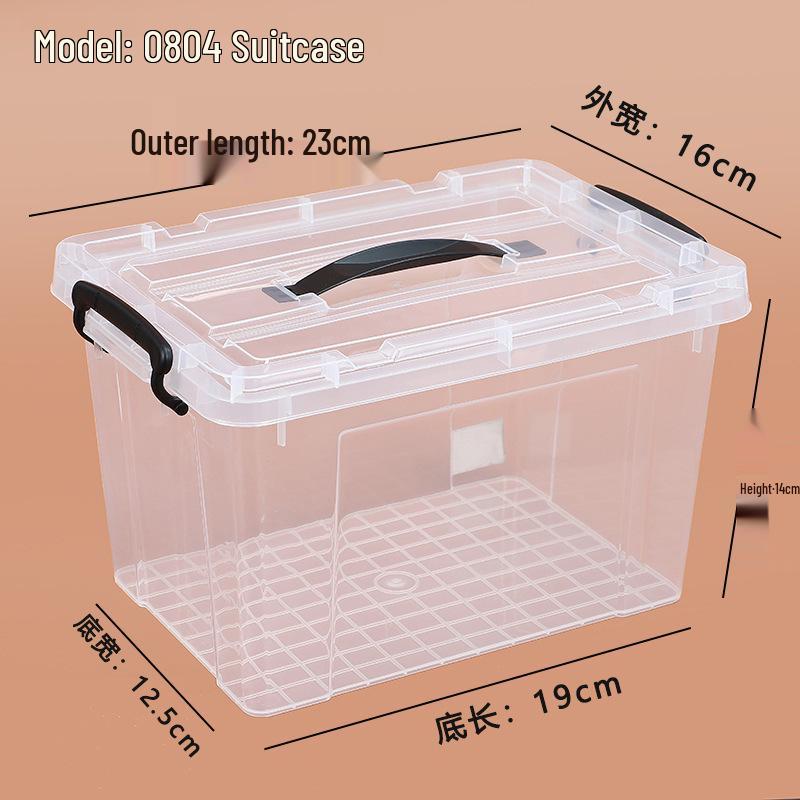 Large Transparent Handheld Food-Grade Storage Box