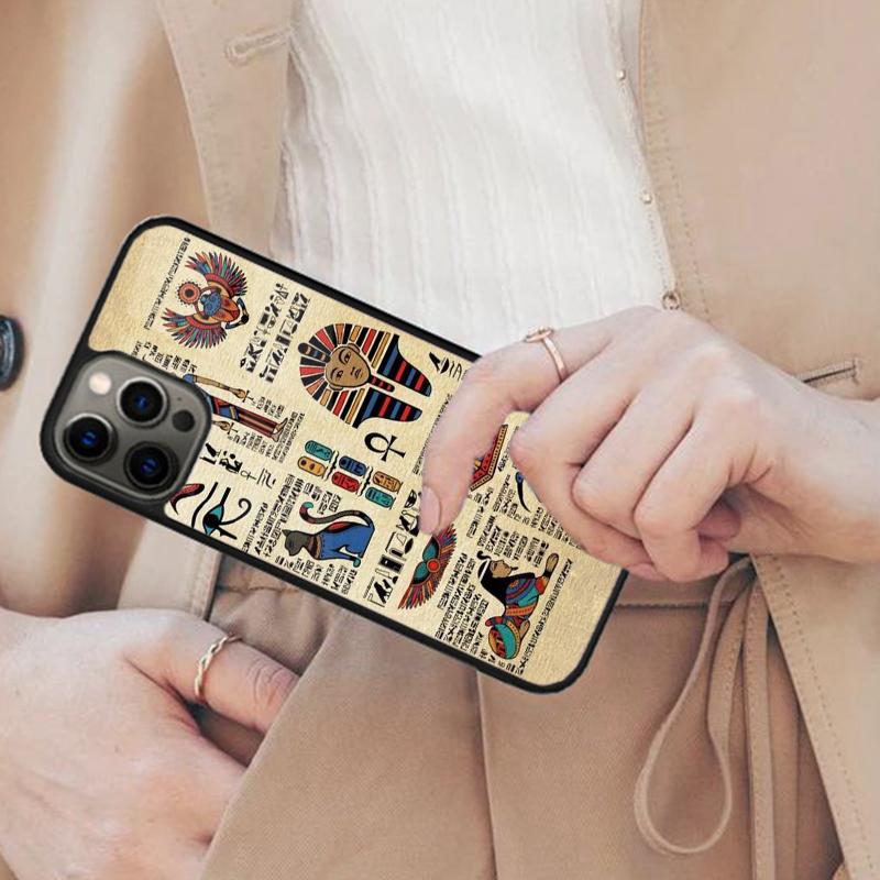 Egypt Nefertiti Anubis Ankh Pharaoh Magnetic Phone Case For APPLE iPhone 17 Air 16 14 13 12 Pro Max 15 Plus MagSafe Cover