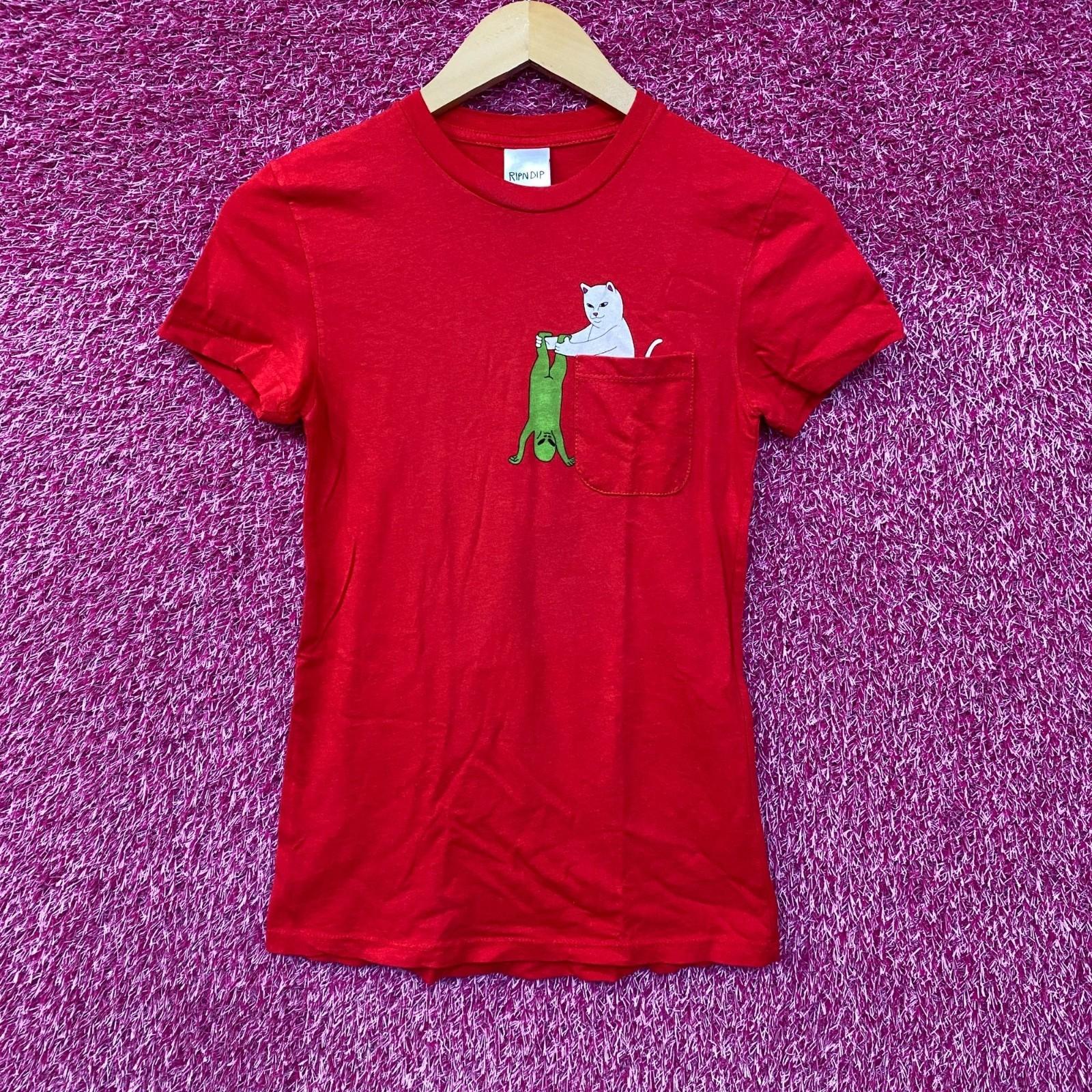 

RIPNDIP Lord Nermal Break Yo Self Alien Red T-Shirt Extra Small XXXXL