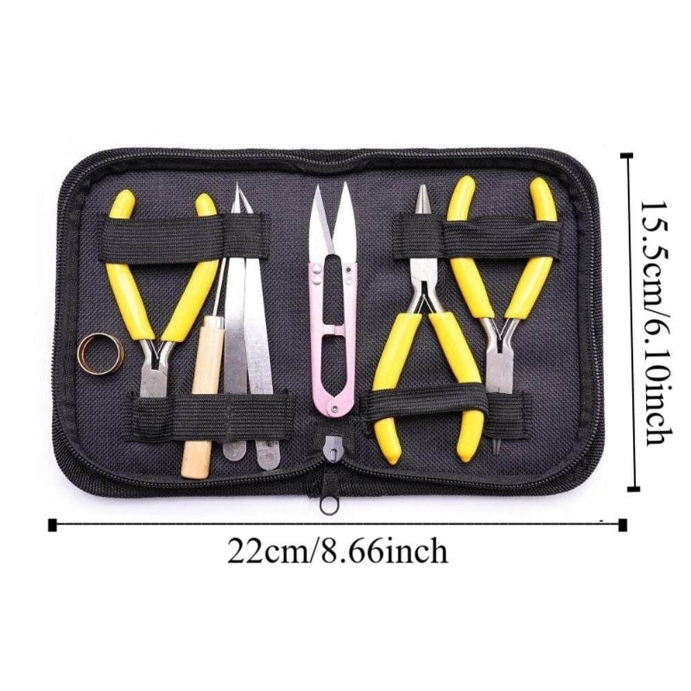 8Pcs/Set Pliers Beading Tool Kit Portable Jewelry Making Kits Jewelry Repair