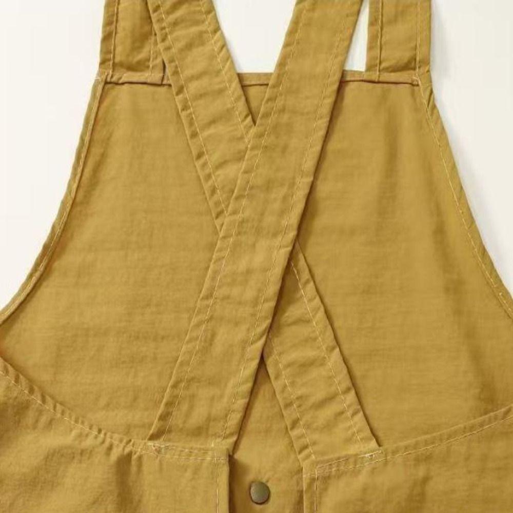Dirt-Proof Waterproof Oil Resistant Apron Lightweight Cross Back Work Apron  Household Cleaning