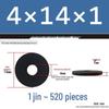 Blackened Thickened Metal Flat Washer Spacer, Round, M3-M42
