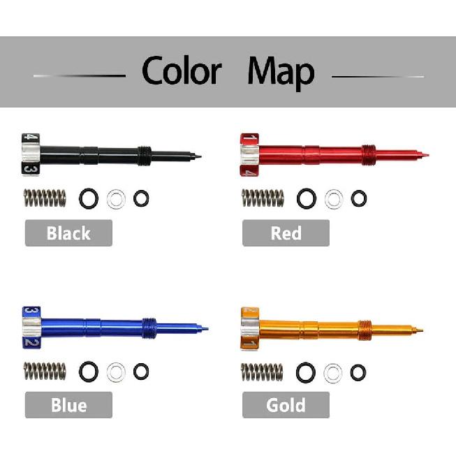 Air Fuel Mixture Screw CNC Adjust Carb FCR Air Screw Compatible with KEIHIN Carburetor Four-Strokes FCR Carbs Motorcross Motorcycle(gold)