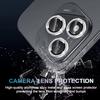 Honor 400 600 Lite / 400 Lite/ 600 Pro / Honor X8D X7e Silvery & Purple Diamond Camera Protector Rhinestone Tempered Glass Lens Protection Film