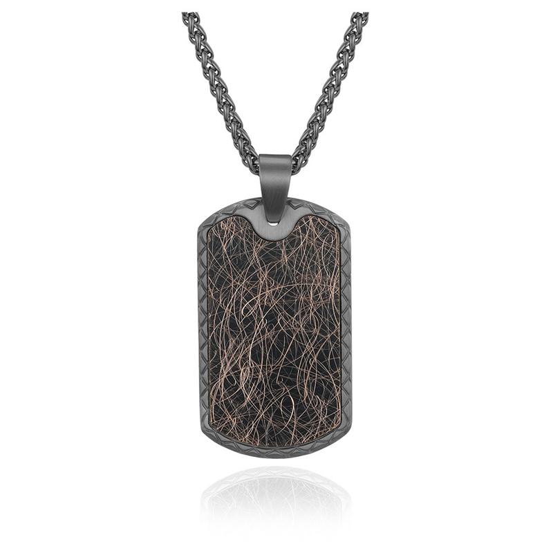 NEW Stainless Steel Military Pendant Smooth Plate Listing Dog Tag Men's Retro Necklace Accessories