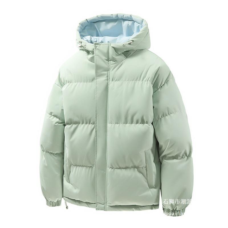 New couple padded clothes loose thickened padded clothes men and women warm casual versatile hooded jacket padded jacket