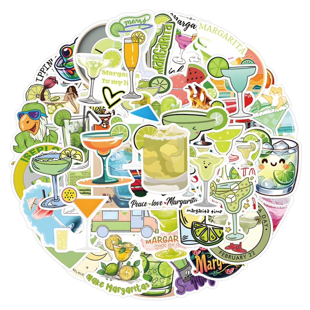 55 New Margarita Margarita Cocktail Graffiti Stickers Luggage Mobile Phone Skateboard Stickers