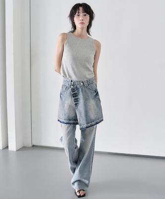 Deketeuumeon Wrap Skirt Dcsk005Lblue