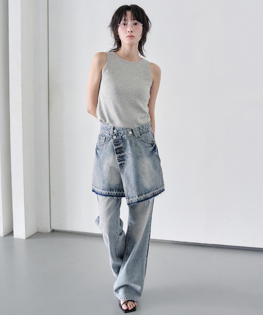 Deketeuumeon Wrap Skirt Dcsk005Lblue