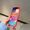 Luxusný silikónový držiak karty Gradient Lanyard Rope Mäkké puzdro na telefón pre Huawei Pura 70 Ultra P60 P50 Pro Honor 200 100 90 50 Pro Wallet Bag Cover