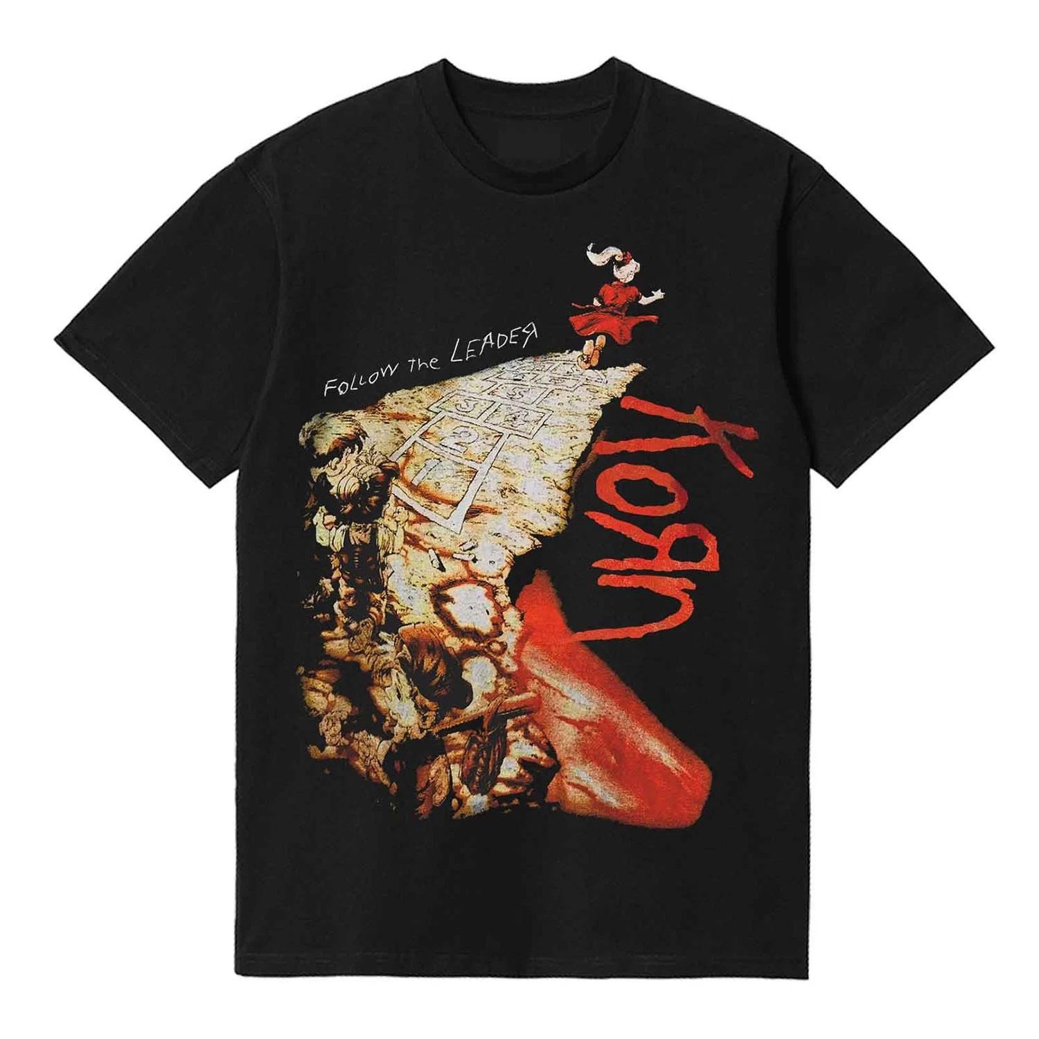 Men s Korn FTL Album Cover T-shirt X-Large Black XS