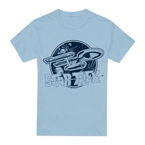 STAR TREK Mens Enterprise Retro T-Shirt