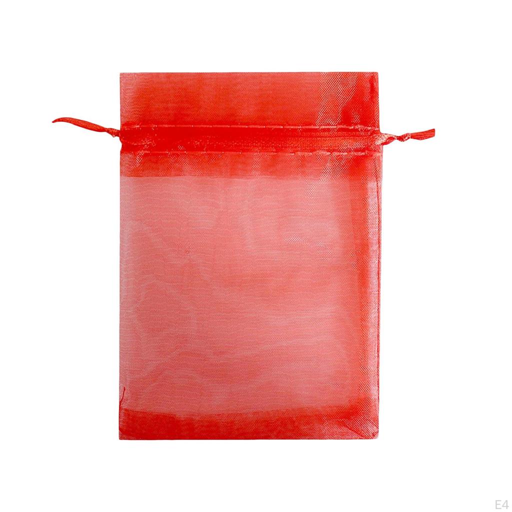 100 Protection Bags, Fruit Mesh Bags with Drawstring,