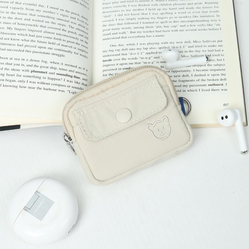 

Women s wallet storage bag, suitable for bank card ID card, headset change protective case, Bluetooth headset bag, change bag.