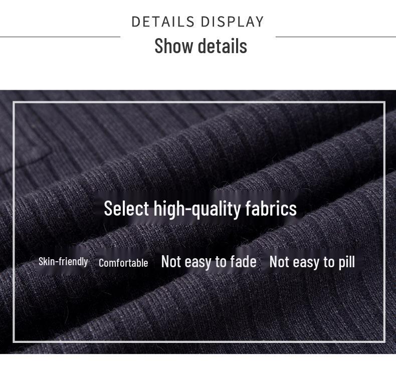 High-Waisted Knit Bodycon Skirt for Autumn/Winter 2025 - European & American Style, Mid-Length with Slit.