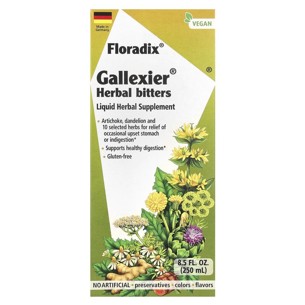 Floradix Floradix, gallexier Kräuterbitter, flüssiges Kräuterergänzungsmittel, 8,5 fl oz (250 ml)