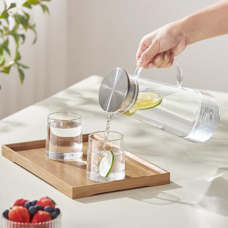 VISIONS Borosilicate Glass Pitcher & Cup Set