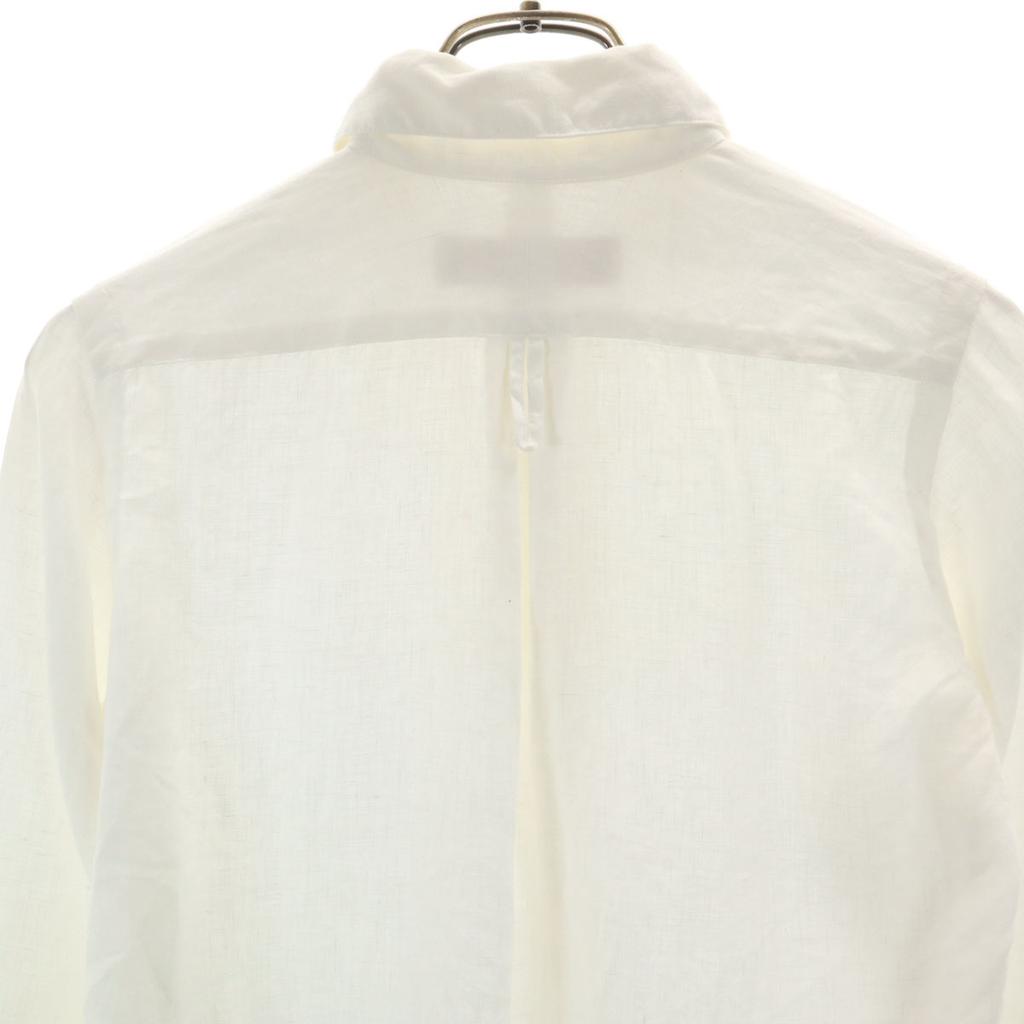 HAVERSACK Long Sleeve Round Collar Linen Shirt S White Women Used