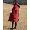 De Mana Women's Hooded Down Jacket with Aerogel & Volcanic Rock Heat Retention