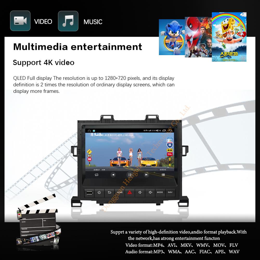 9Inch For Toyota Alphard H20 2008-2014 Car Multimedia Player GPS Navigation Radio Android12 8+128G 8Core CarPlay 4G 360Camera
