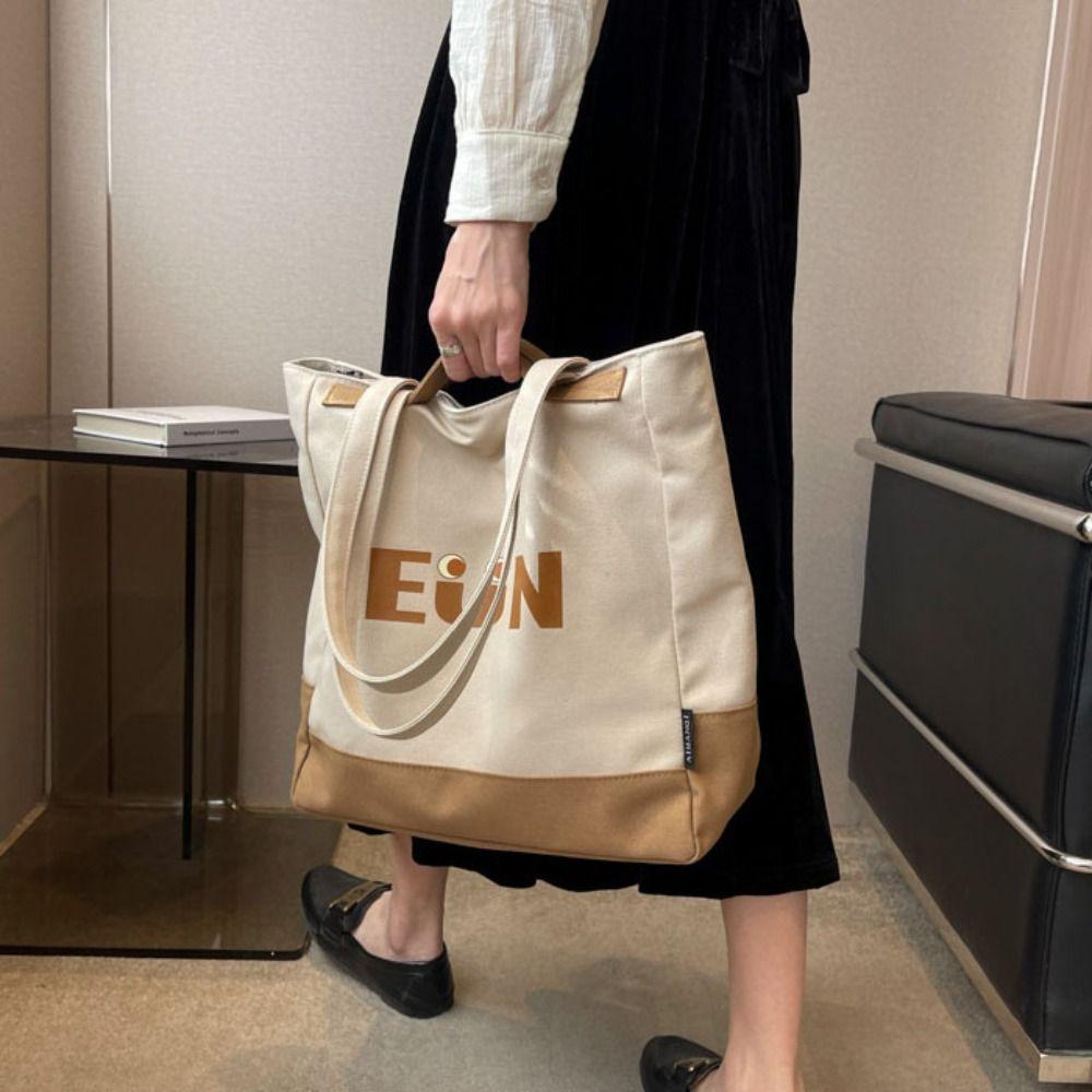 Versatile Canvas Tote Bag Cross-body School Bag Underarm Bag Messenger Bag  School