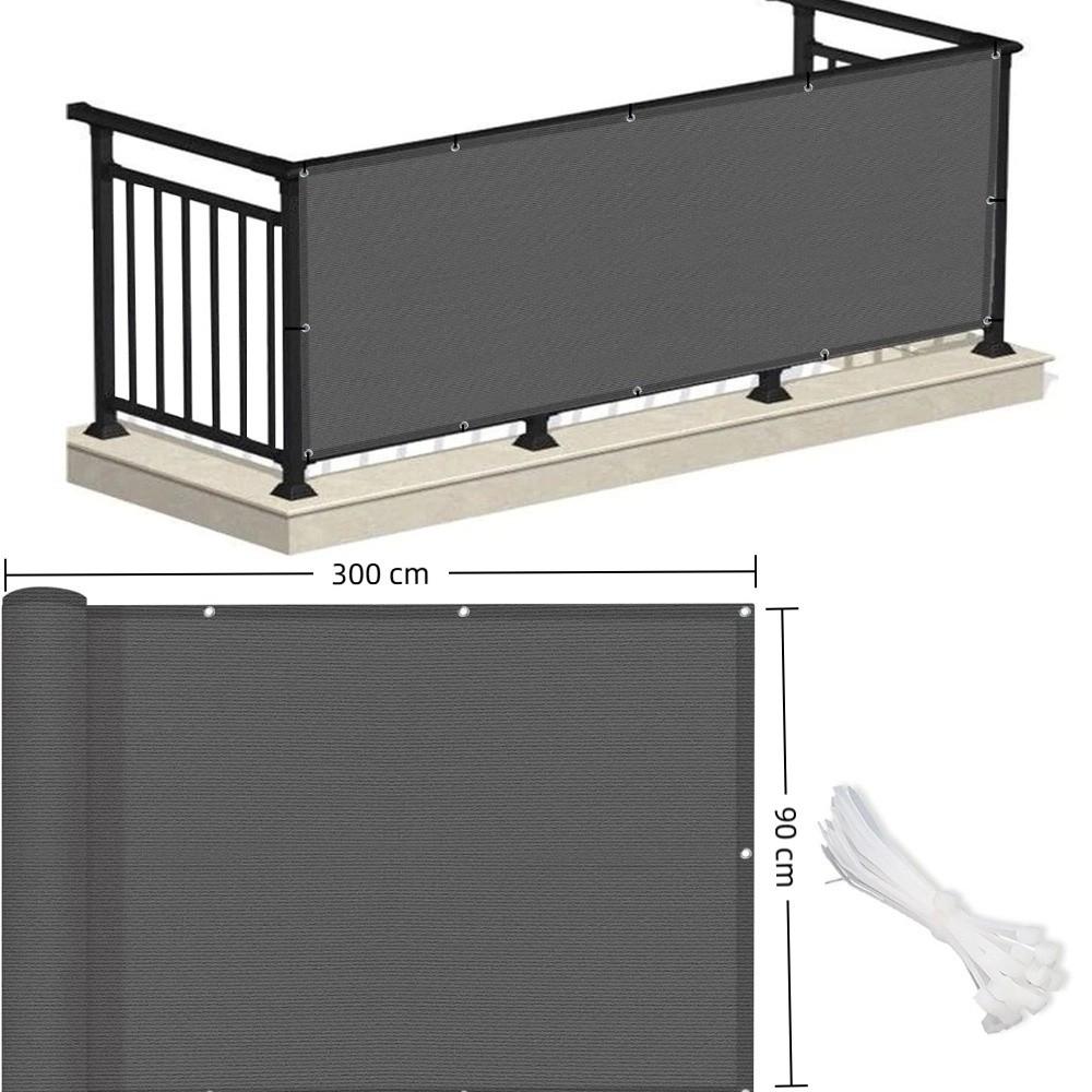 Rectangle Square Garden Fence Protection with Grommets Balcony Privacy Screen Cover