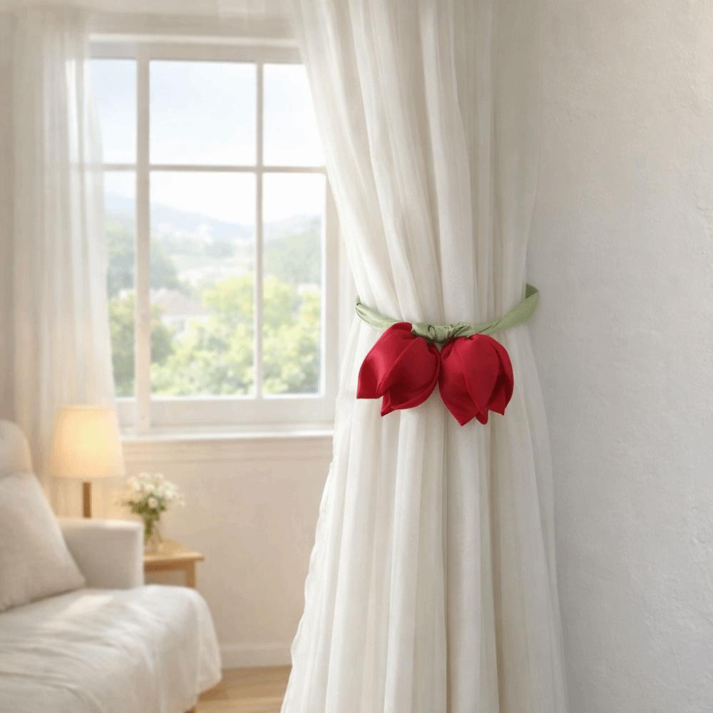 5Pcs Sweet Curtain Tieback Ornaments Curtains Tie Rope Elegant Hair Cord Accessories Cake