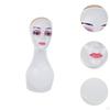 Bald Manikin Head Wig Stand Portable with Makeup Professional Shoulder for