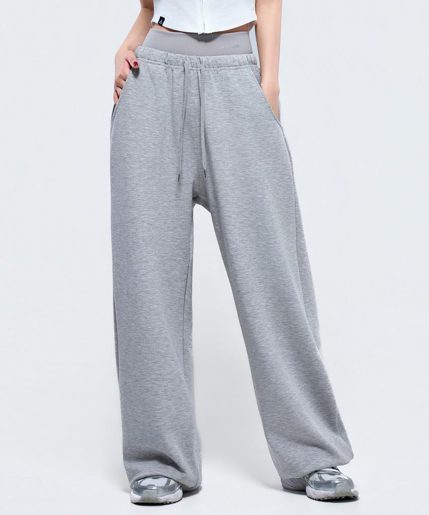 Pijikeolgameoncheu P5069 Women'S Layered Wide Pants [Gray]
