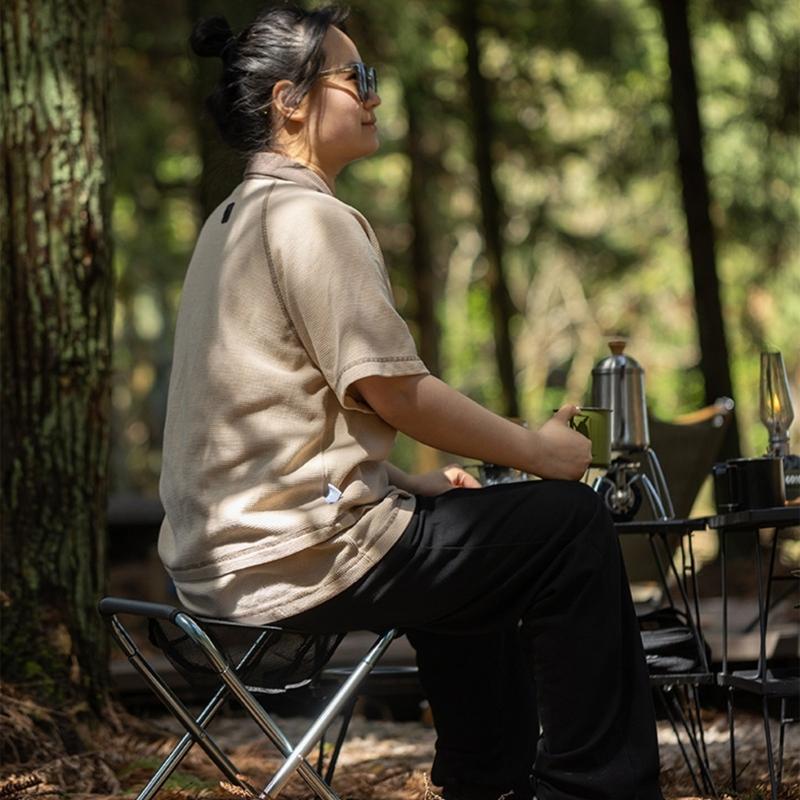 Multipurpose Aluminum Construction Folding Stool For Artists Photographers And Outdoor Event Attendees Fishing Chair