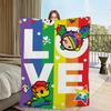 fashion Cartoon cute Blankets Flannel warm comfort T-tokidoki soft plush blanket for sofa living room office bedroom travel gift