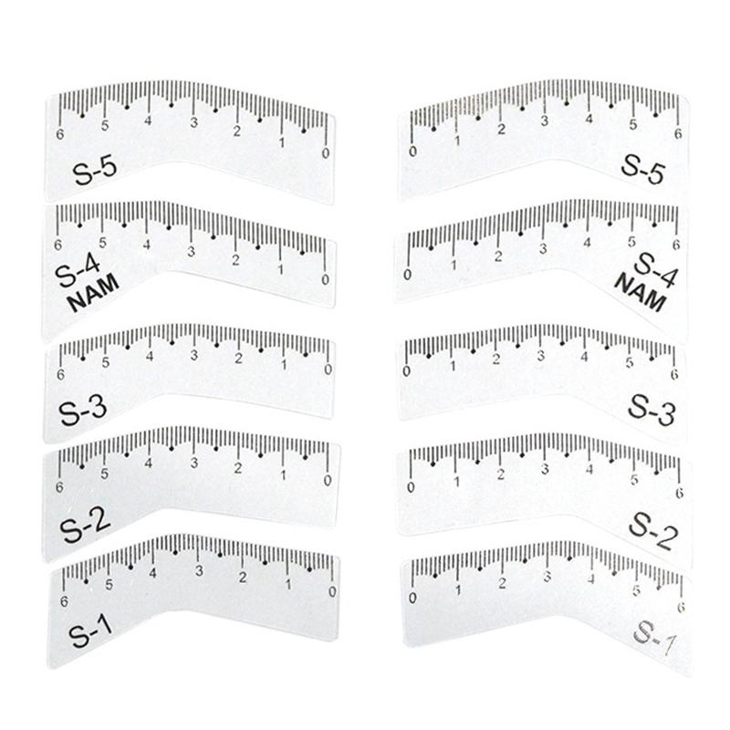 

Reusable 5Pairs Women DIY Eye Brow Drawing Guide Styling Shaping Grooming Template Card Eyebrow Stencil Set Easy Make Up Tools