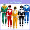 Fantasia Power Rangers Infantil Adulto Cosplay Festa à Fantasia Macacão Super-herói
